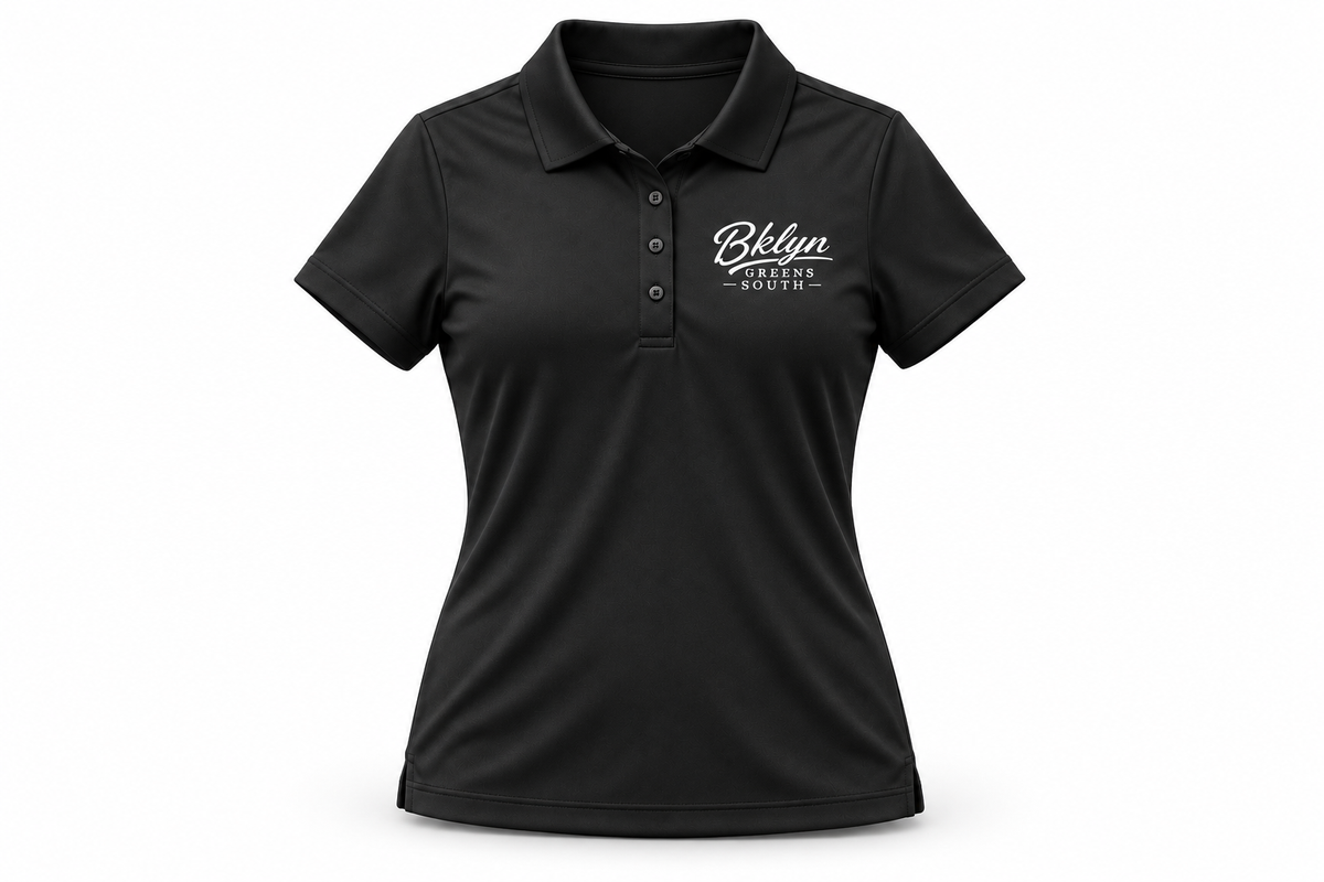 Women's Black Polo Golf Shirt