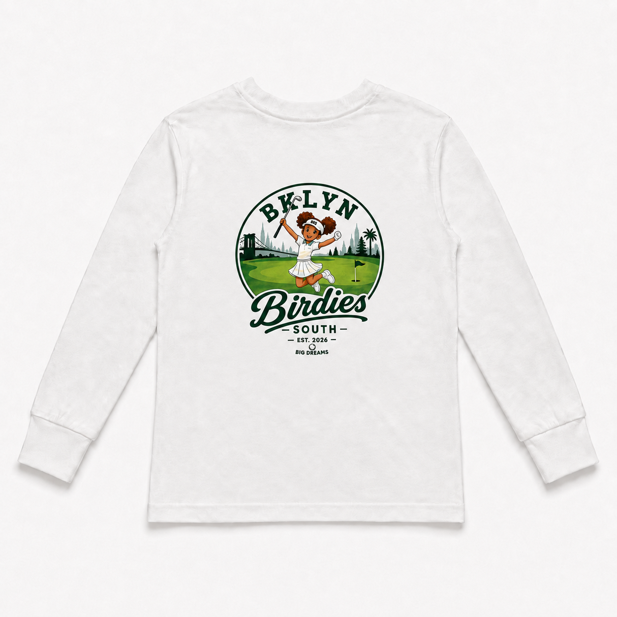 Children's Long Sleeve T-Shirts White Dress Image