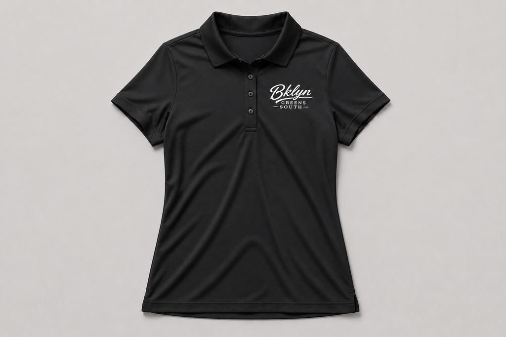 Women's Black Polo Golf Shirt