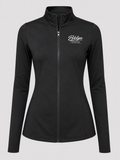 Women's Black Zipper Warm Up Jacket