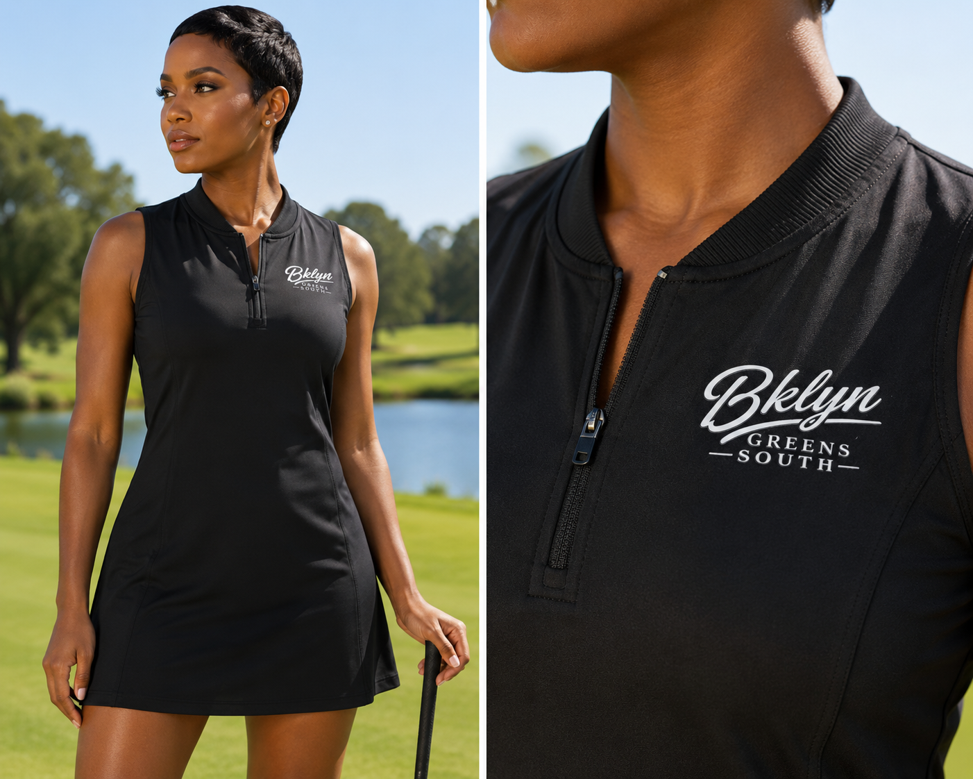 Women's Black Golf Dress