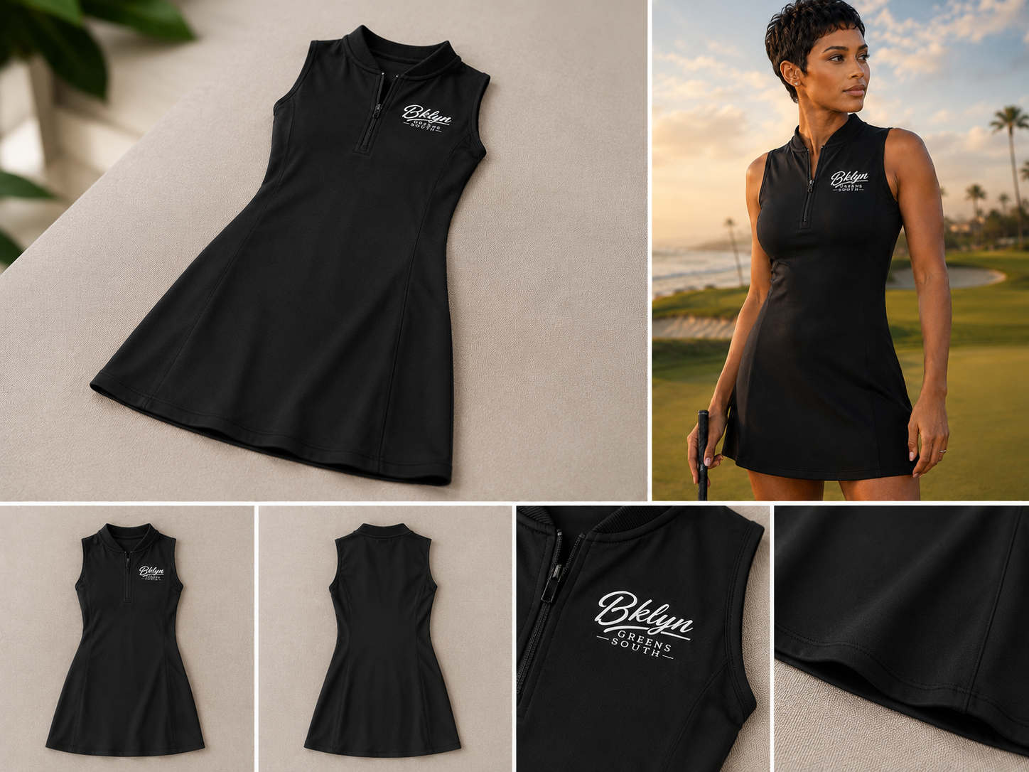 Women's Black Golf Dress