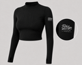 Women's Long Sleeve Golf Crop Top Shirt