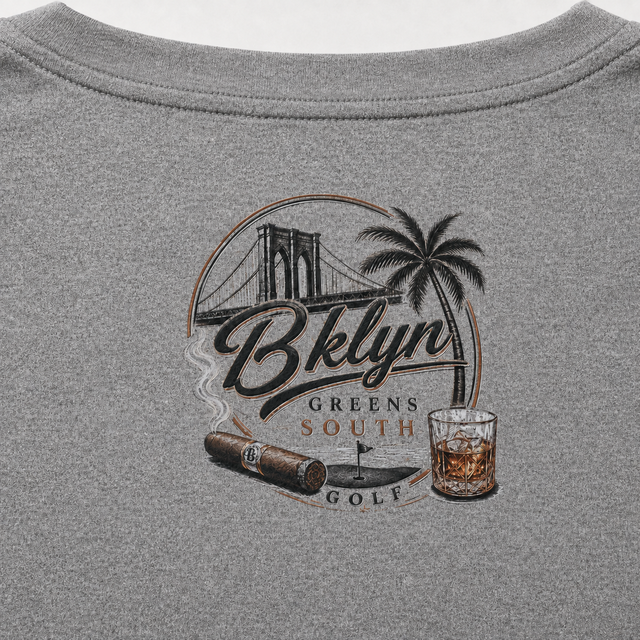Men's Novelty T-Shirt (Cigar Gray)