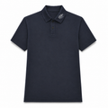 Men's Navy Polo Shirt White Collar Logo
