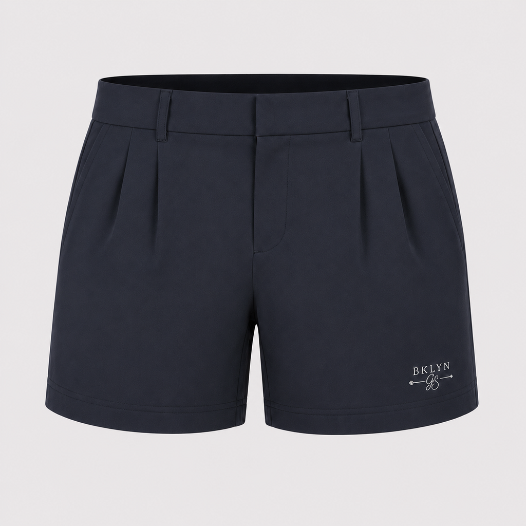 Women's Navy Blue Golf Shorts