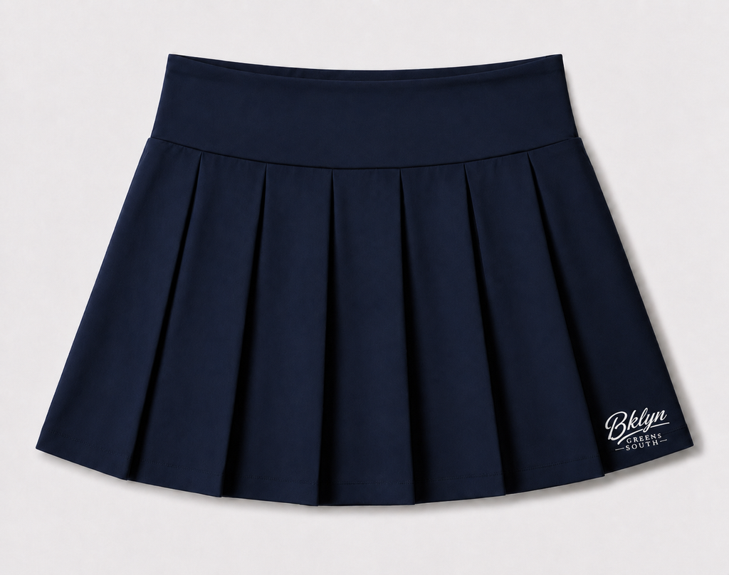 Women's Navy Blue Pleated Golf Skirt
