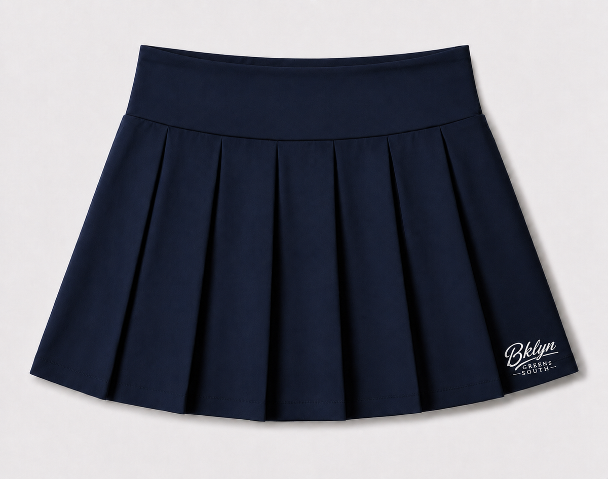 Women's Navy Blue Pleated Golf Skirt