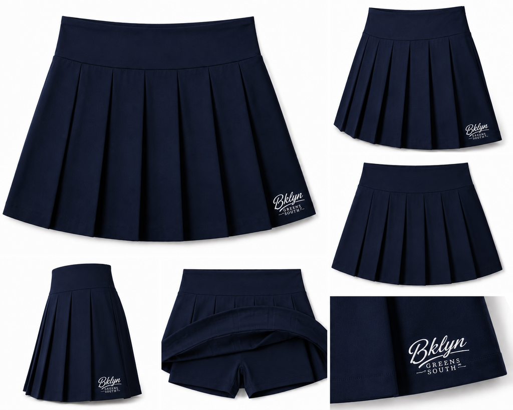 Women's Navy Blue Pleated Golf Skirt