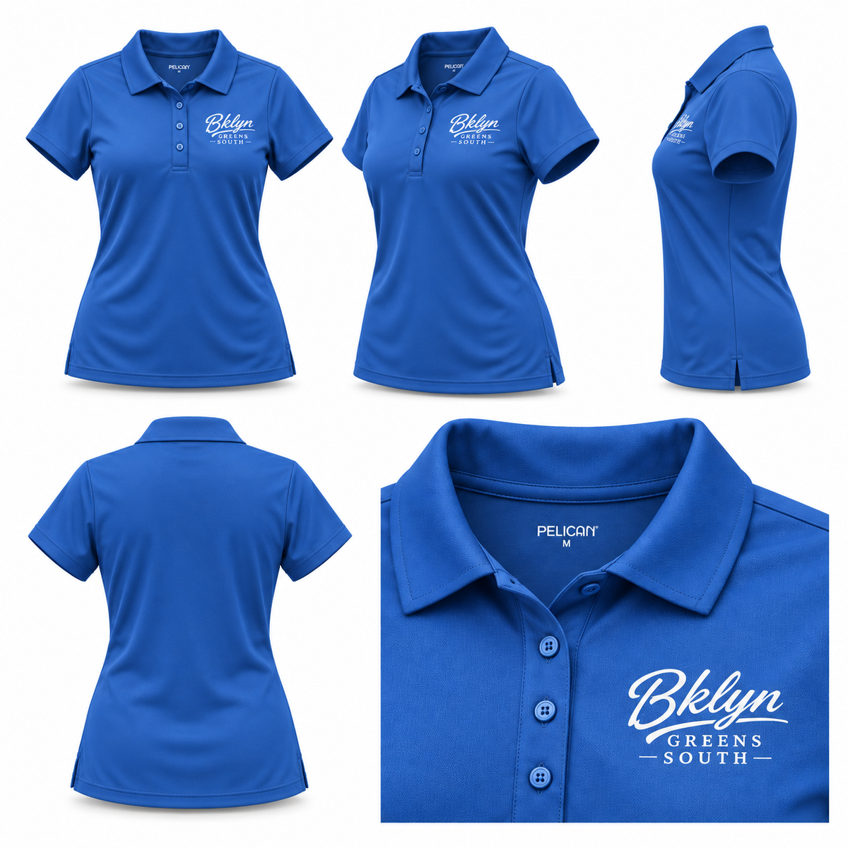 Women's Blue Golf Polo Shirt